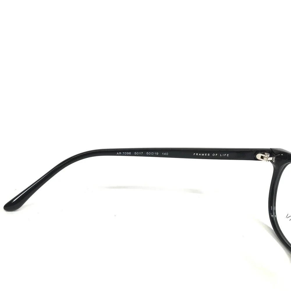 Giorgio Armani Eyeglasses Frames AR7096 5017 Black Round Full Rim 50-19-140